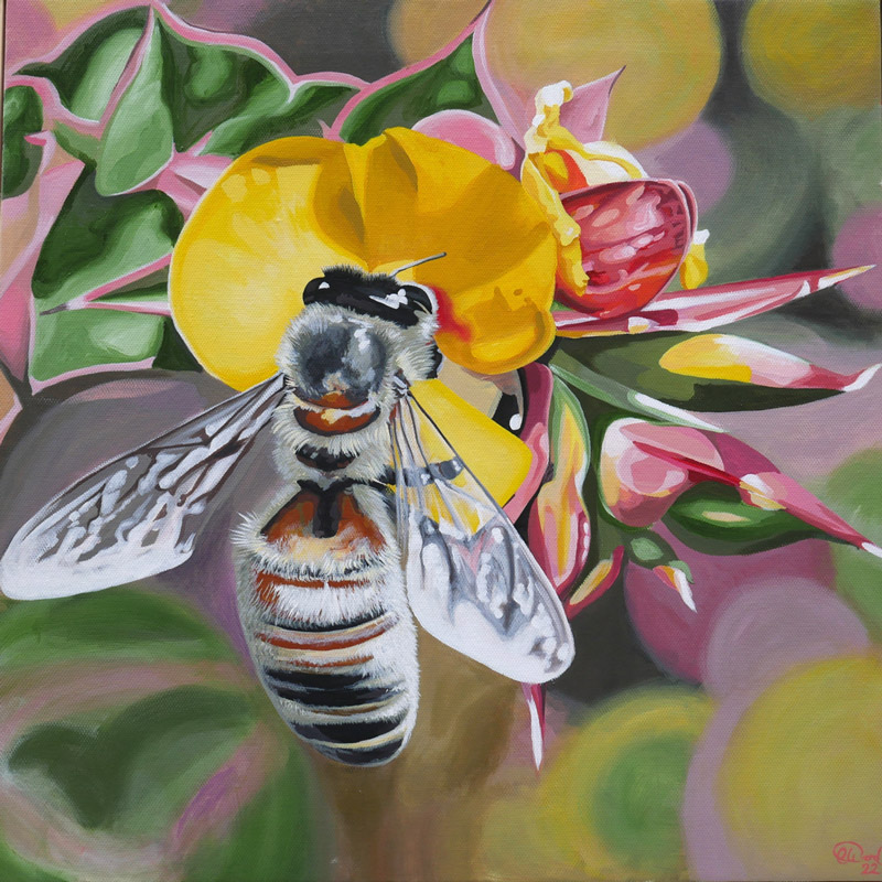 Red-Rabbit-Studio-Casie-Ward_artwork4 Bee and the Bushpea original artwork by Casie Ward